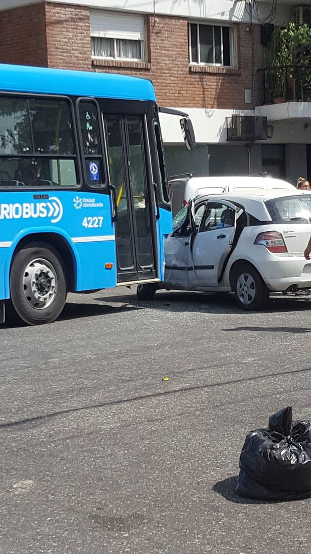 El accidente se produjo en Corientes y Viamonte.