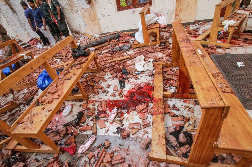 La sangre en una de las iglesias atacadas (Foto: REUTERS/Stringer)
