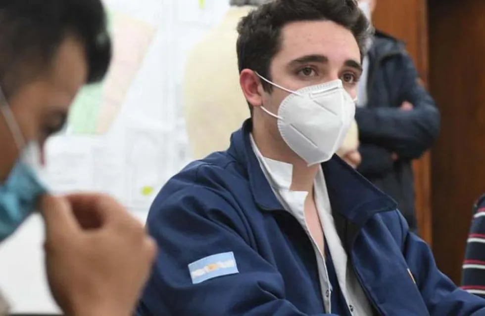 Ignacio Martín ofició de médico con 19 años durante la pandemia en Río Cuarto.