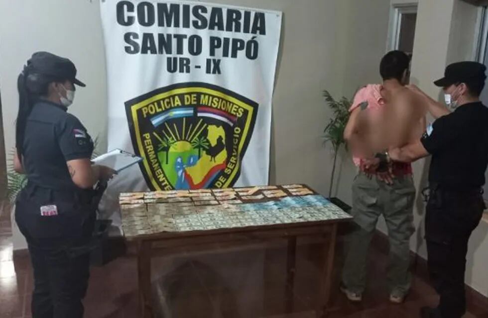 Terminó detenido tras sustraer una billetera en Santo Pipó.