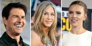 Tom Cruise, Jennifer Aniston y Scarlett Johansson