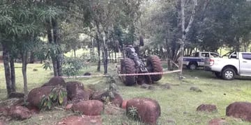 El Soberbio: falleció tras ser aplastado por un tractor