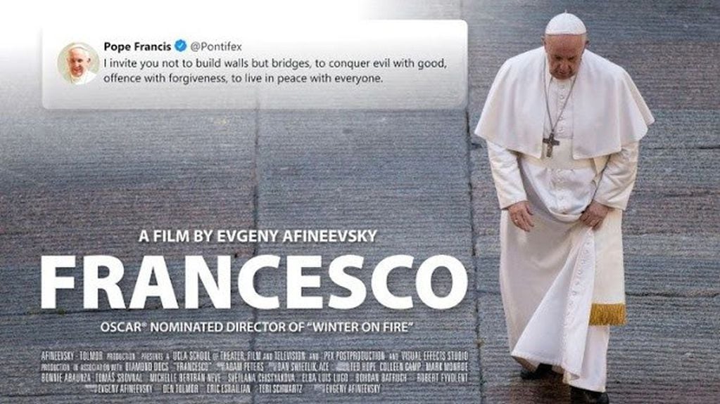 "Francesco", el documental que se estrenó en el Festival de Cine de Roma (Twitter)