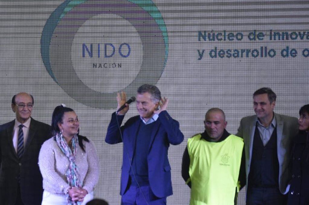 Macri en Córdoba, en conferencia de prensa tras la inauguración del Parque Educativo de barrio Marqués Anexo.