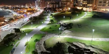 Repotenciaron con luminarias LED el Parque San Martín