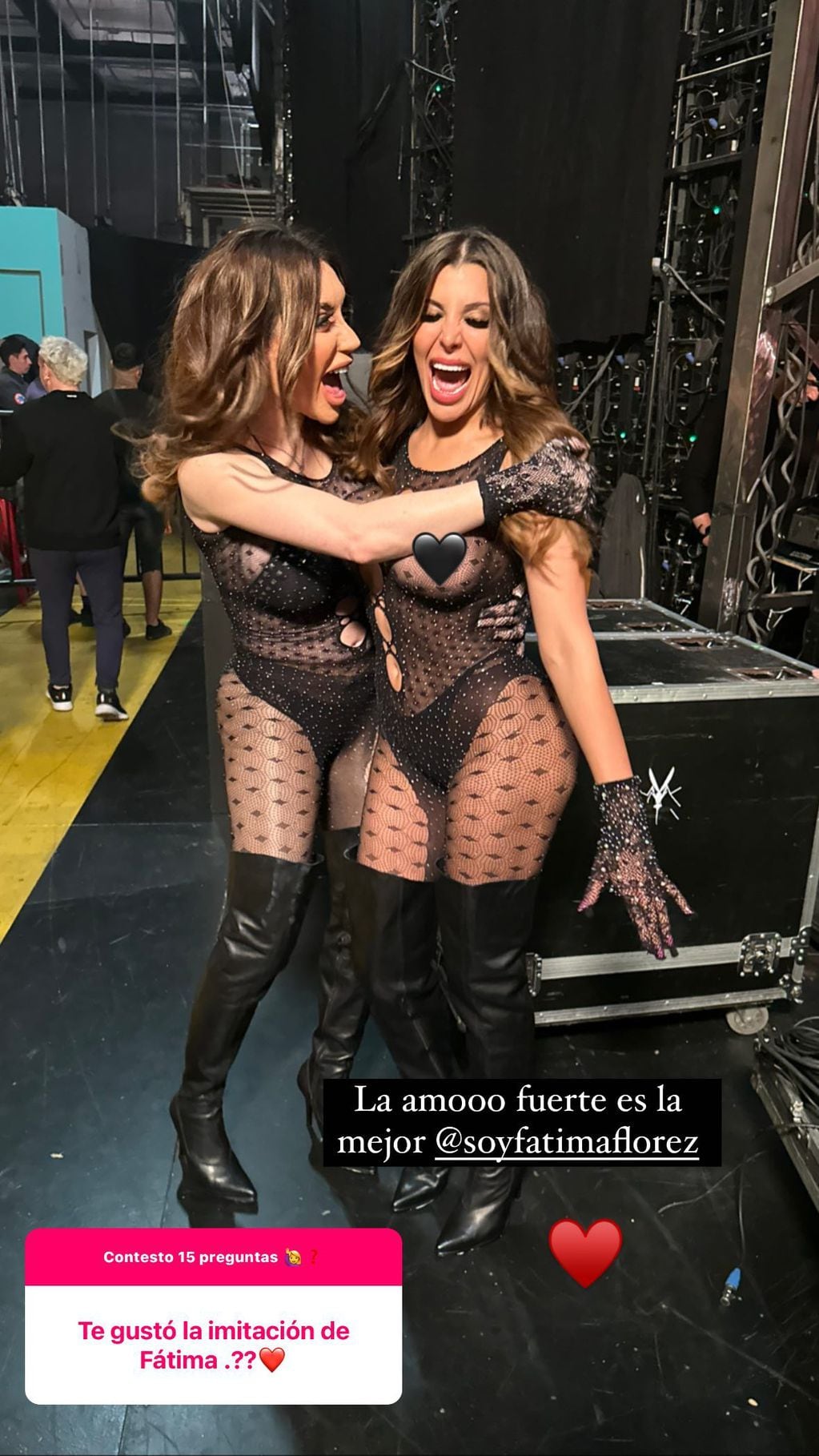 Charlotte Caniggia y Fátima Flórez posaron en lencería y se tuvieron que crubir con emojis