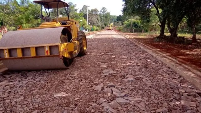Avanzan las obras de asfaltado en el acceso norte a Tobuna