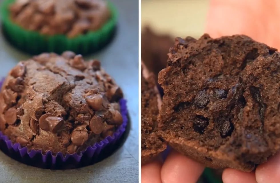 Cómo cocinar muffin chocolatosos.