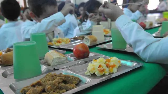 Para todos. Los 16.600 alumnos municipales reciben ración de comida diaria (Raimundo Viñuelas / Archivo). 