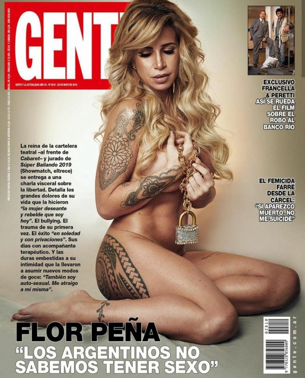 Florencia Peña. Foto: Revista GENTE.