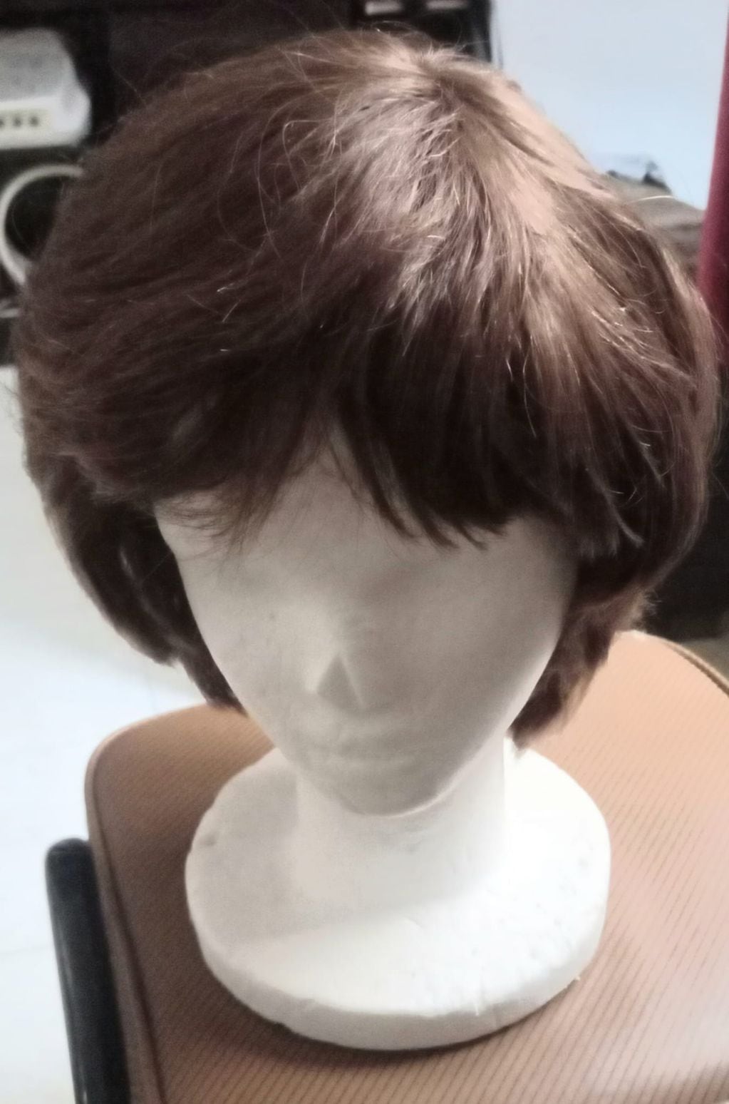 Un ejemplo de las pelucas que se logran armar con la donación de cabello.