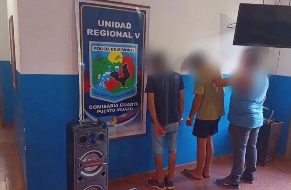 Puerto Iguazú: Dos jóvenes detenidos por robo en un local comercial.