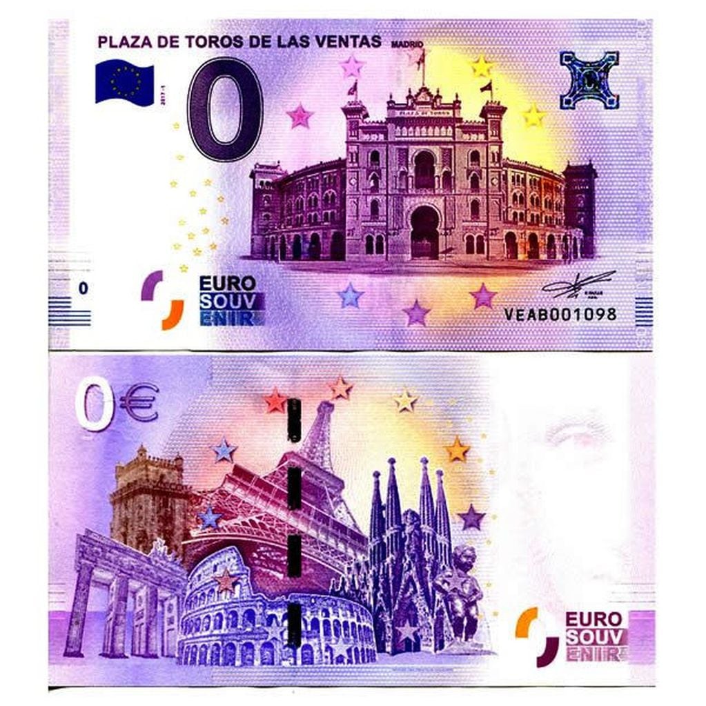 Cómo es el billete de 0 euros