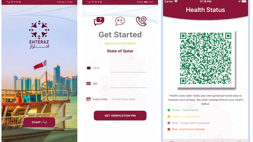 Ehteraz, la app obligatoria para moverse por Qatar.