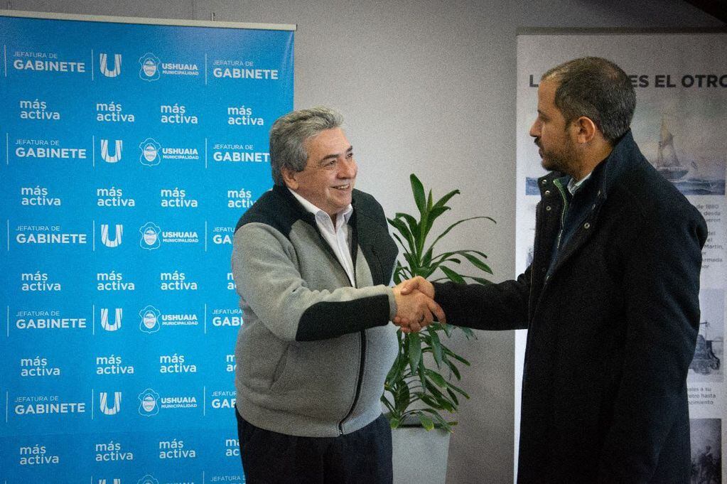 El jefe de Gabinete de Ushuaia se reunió con autoridades del Correo Argentino
