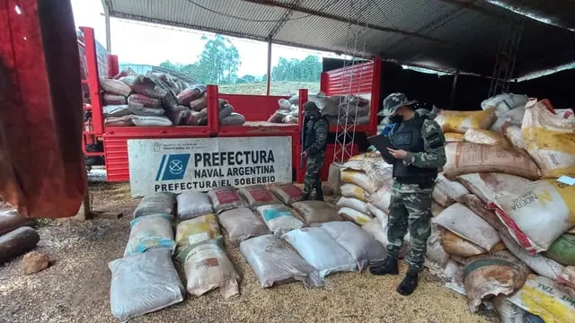 El Soberbio: vuelven a incautar toneladas de soja ilegal