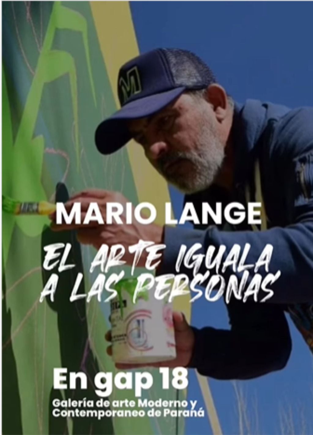 Mario Lange, de albañil a artista estará en Paraná.