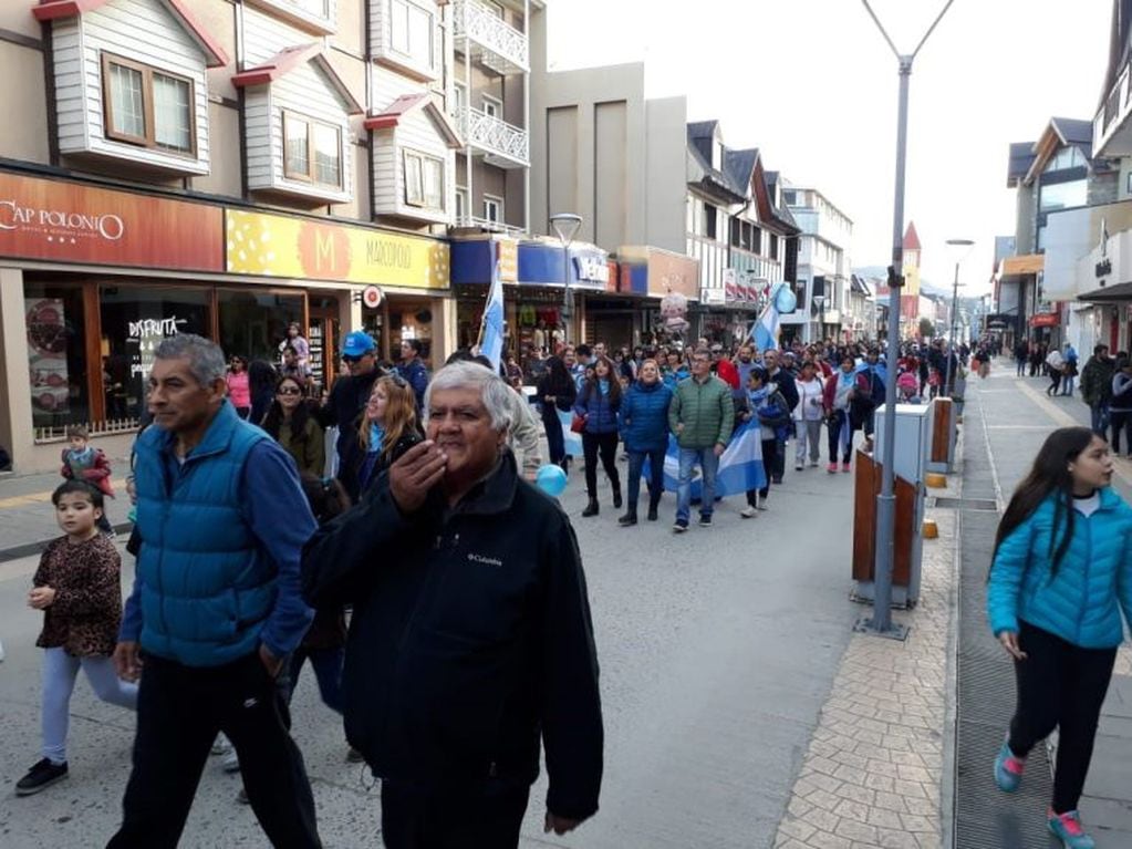 Marcha pro vida - Calle San Martín