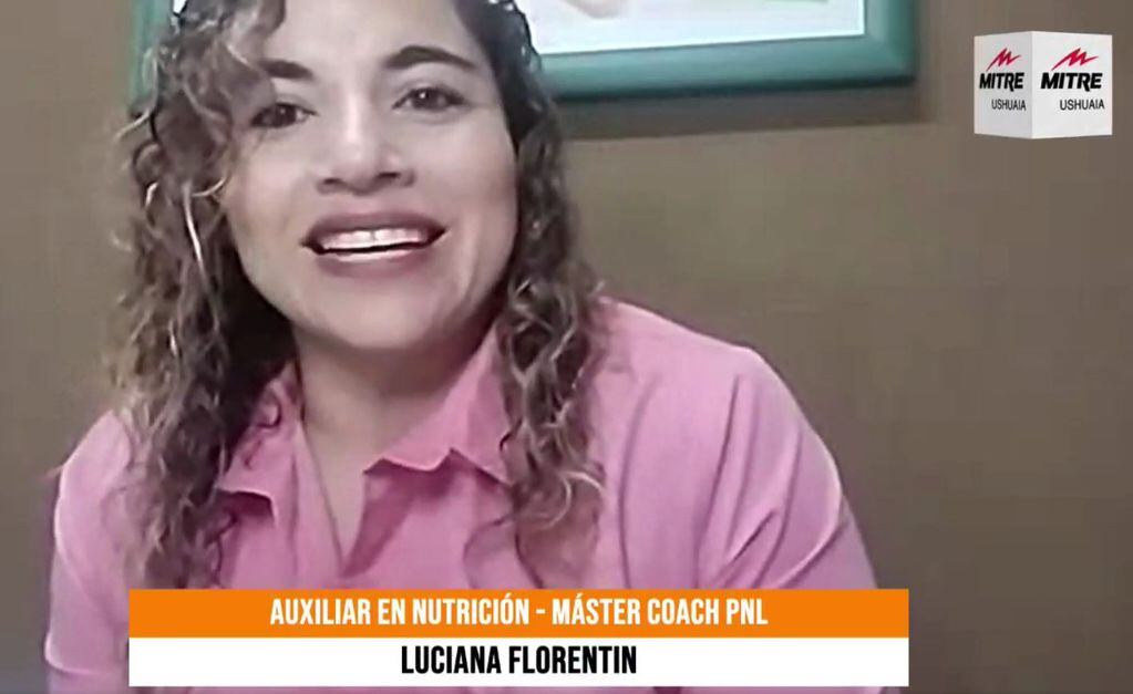 Luciana Florentín, en videollamada con Radio Mitre Ushuaia.