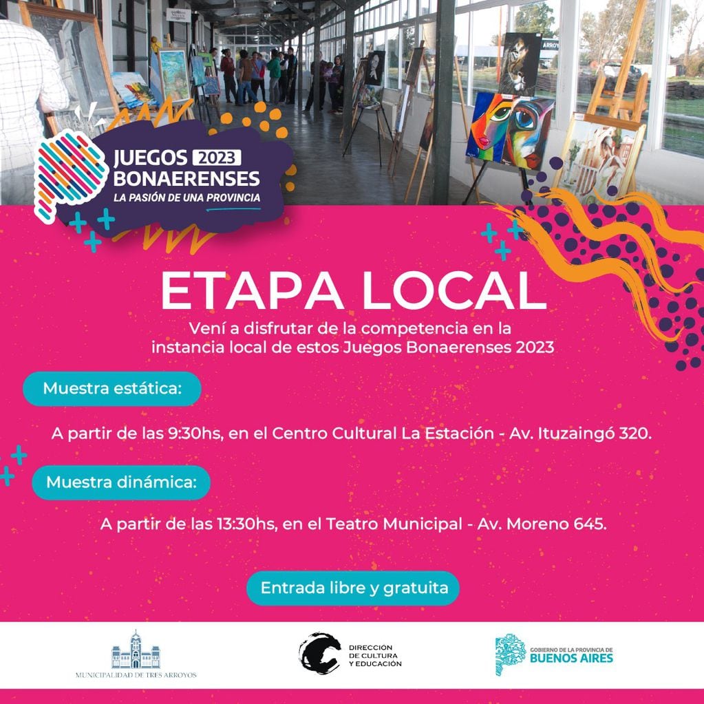 Juegos Bonaerenses 2023: Etapa Local de las Disciplinas Culturales