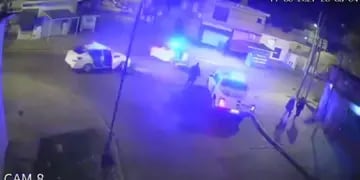 Quilmes: un motochorro huía de la Policía y chocó contra un patrullero que no lo perseguía
