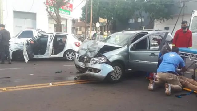 Accidente vial terminó con heridos leves en Posadas
