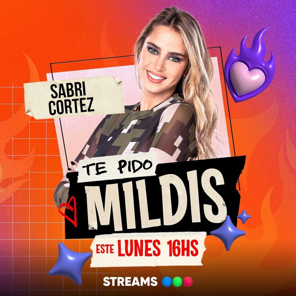 "Te pido mildis", el programa de streaming de Sabrina Cortez