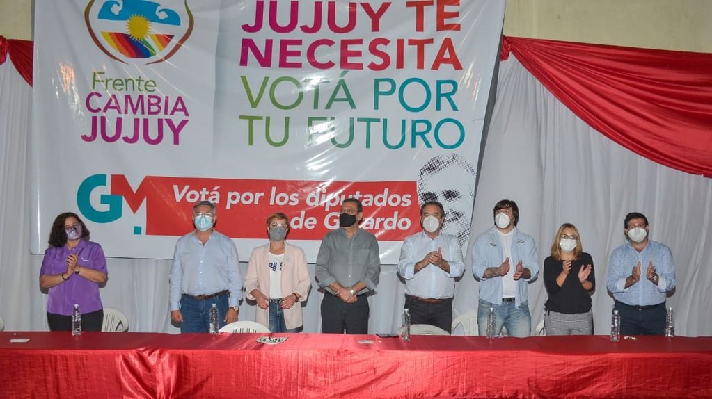 Presentación de candidatos del Frente Cambia Jujuy en Libertador General San Martín.