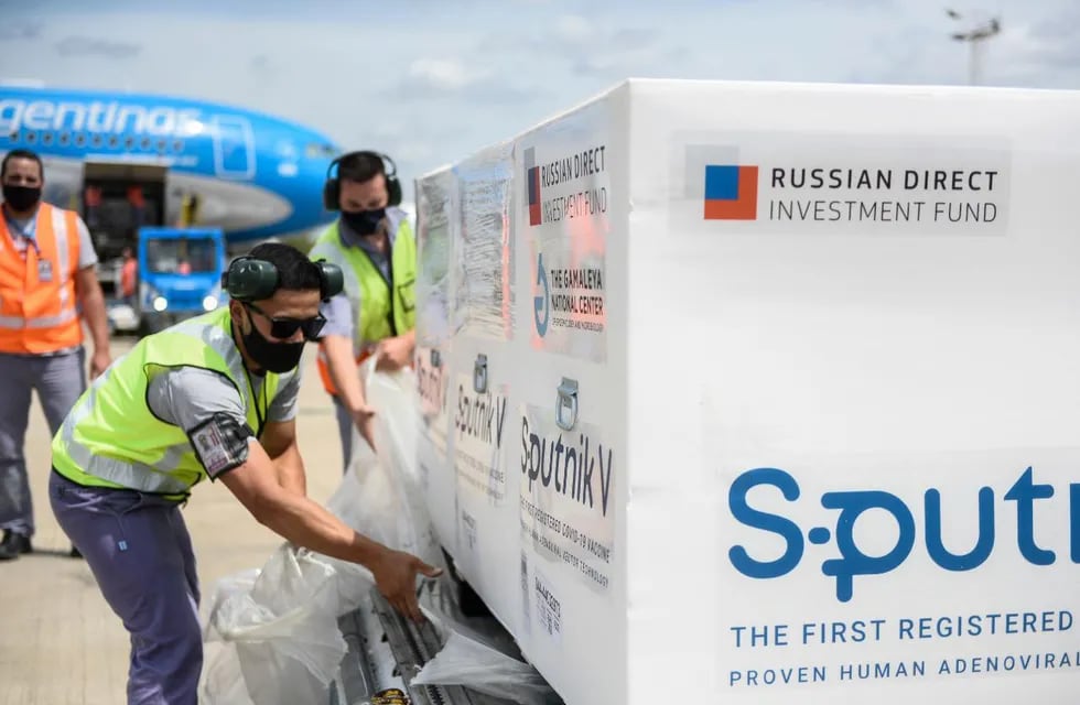 Llegó a Ezeiza el vuelo de Aerolíneas que trajo de Rusia la segunda tanda de vacunas Sputnik V (Foto: Aerolíneas Argentinas)