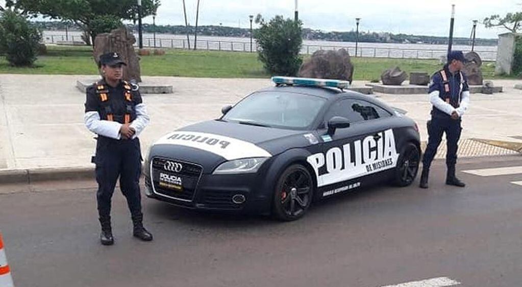 Imagen archivo. Audi TT utilizado para tareas de prevención y símbolo de la reutilización de bienes incautados.