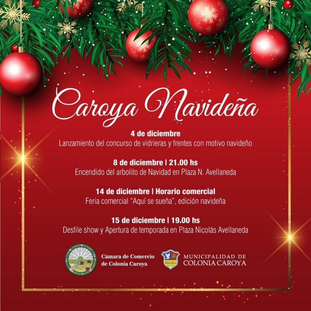 Actividades navideñas de Colonia Caroya (Prensa Gobierno)