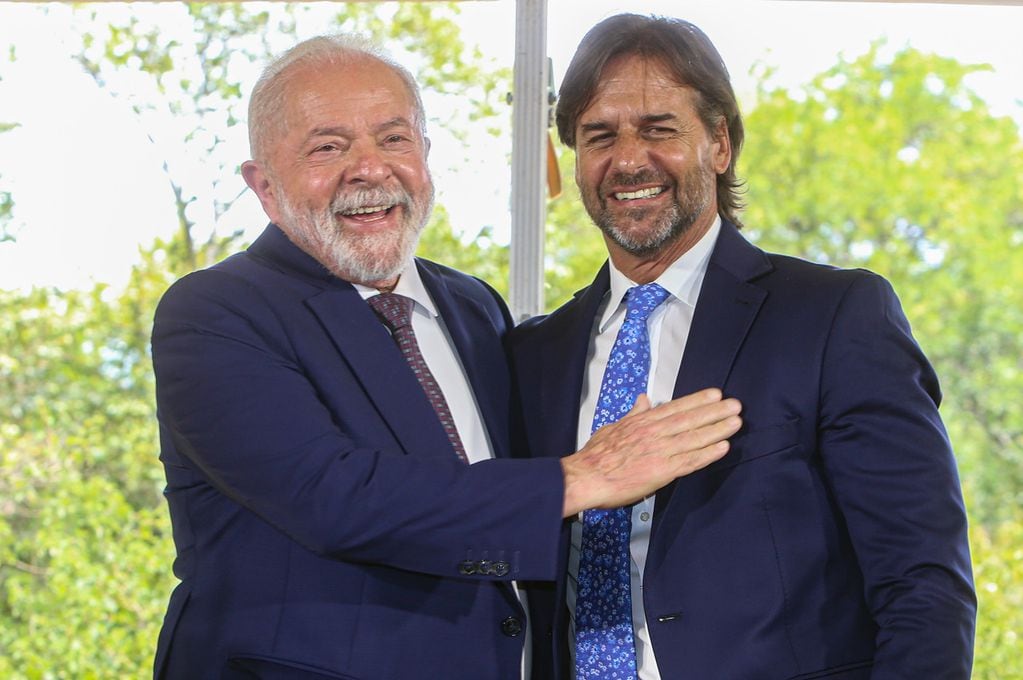 Lula y Luis Lacalle Pou, dos actores claves de cara al futuro de Argentina. 