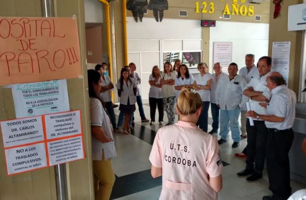 Asambleas en el Hospital de Niños de Córdoba.