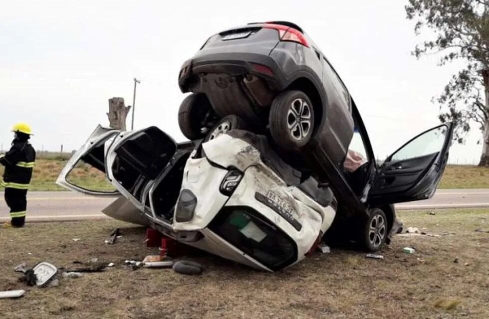 Accidente en el acceso de Anguil (Diario Textual)