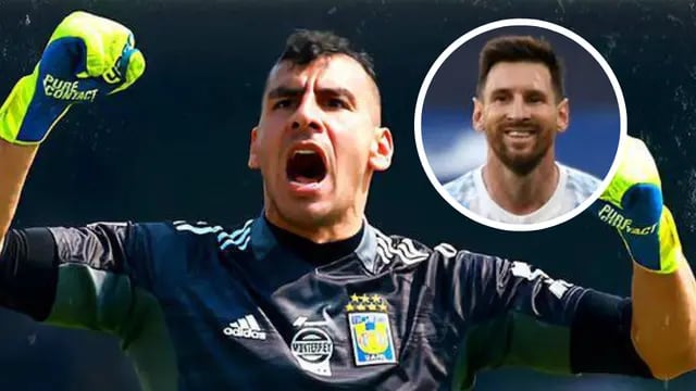 Nahuel Guzmán y Lionel Messi