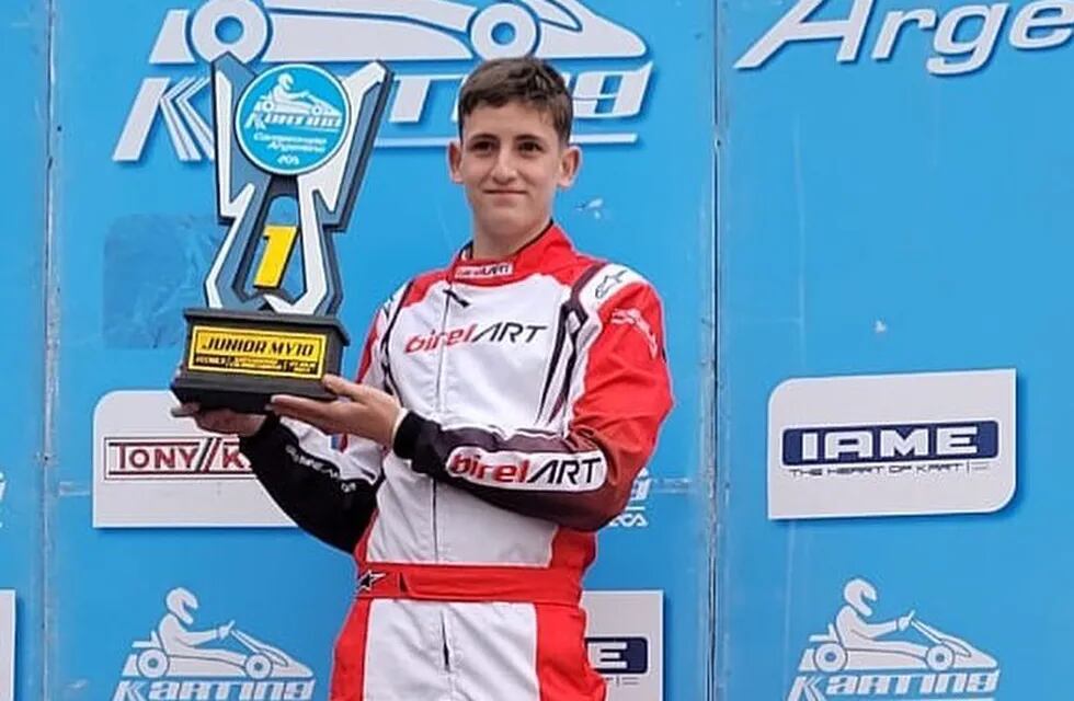Fausto Arnaudo piloto de Karting Arroy