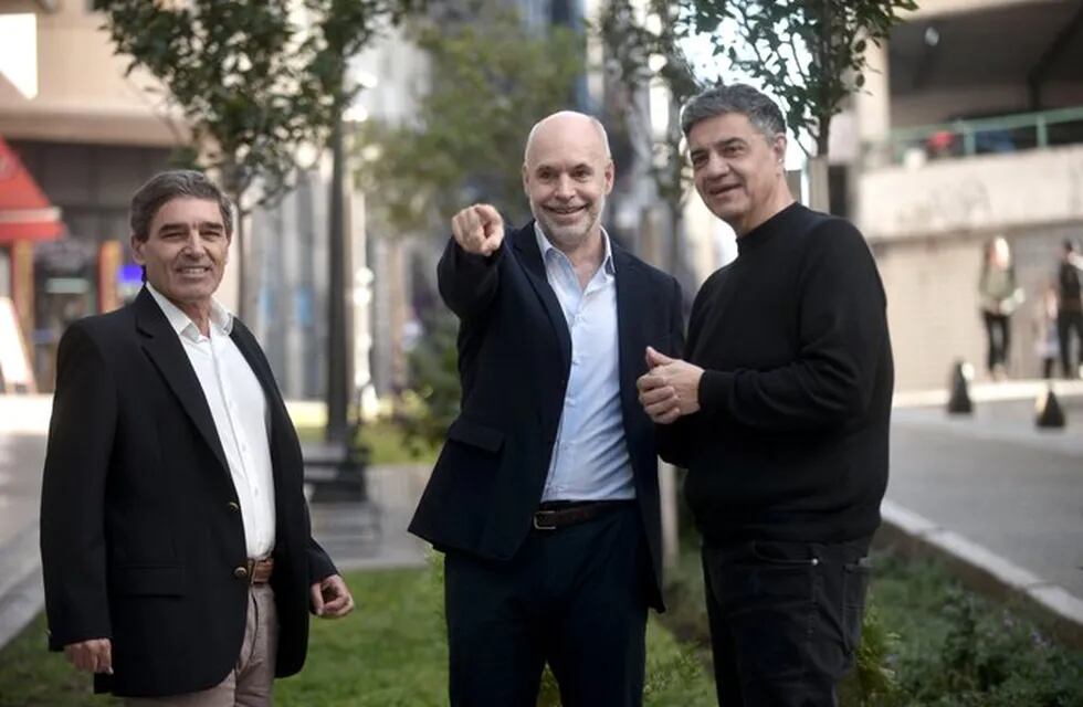 Horacio Rodriguez Larreta, Fernan Quiros y Jorge Macri