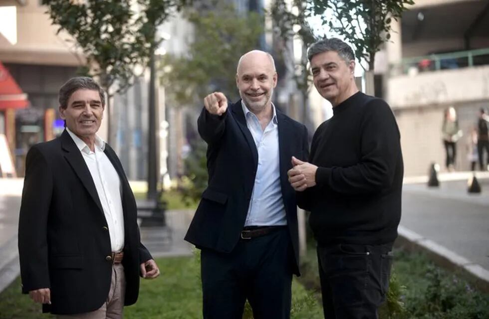 Horacio Rodriguez Larreta se mostró con Fernán Quirós y Jorge Macri.