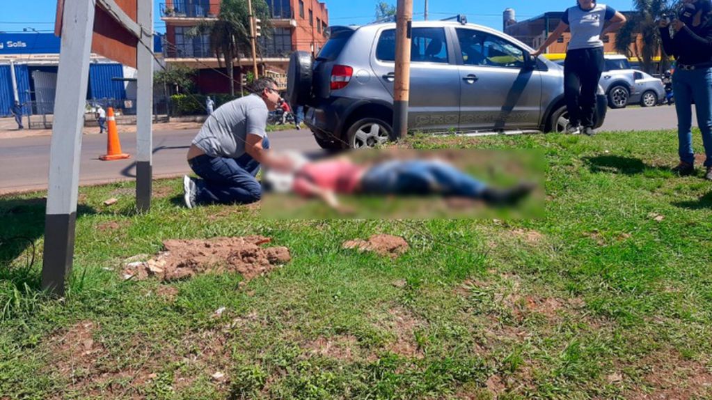 En un accidente, un ciclista sufrió varias heridas en Posadas,