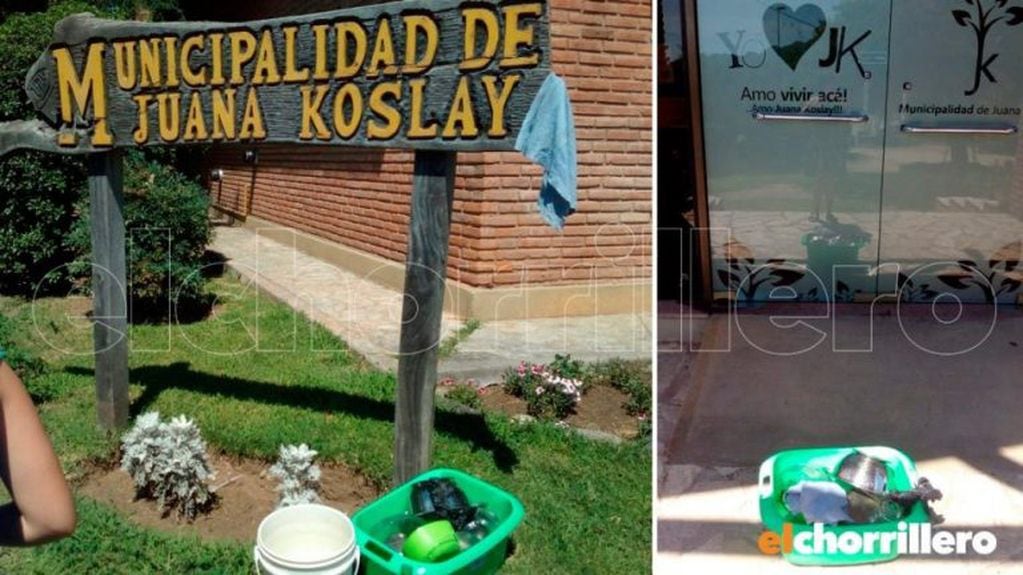 Fue a lavar los platos a la Municipalidad de Juana Koslay.