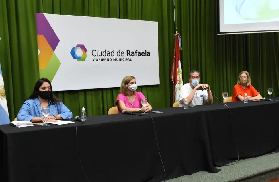 Conferencia de prensa sobre situación epidemiológica en Rafaela al 09/04/2021