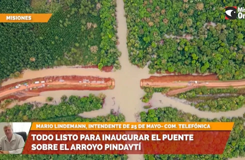 Ya se encuentra listo el puente táctico sobre el arroyo Pindaytí.