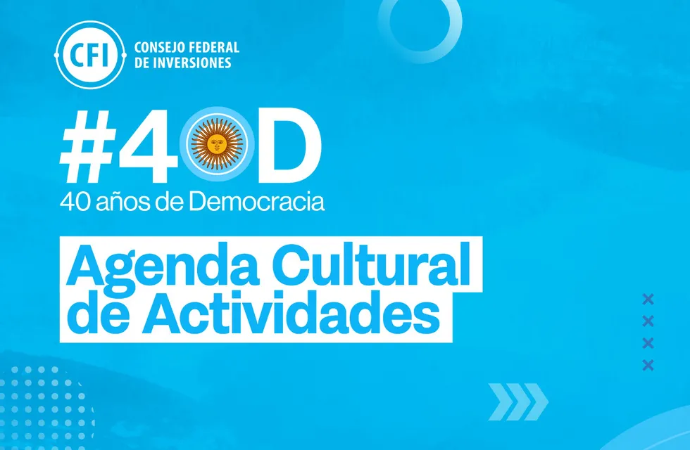Cultura TDF elaboró una agenda anual por los 40 años de democracia.