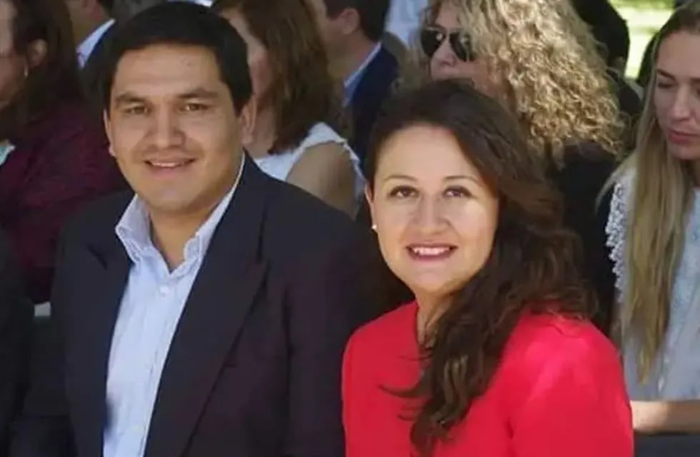 Juan Manuel Ojeda y su esposa Jesica Laferte que ahora será senadora provincial por el cuarto distrito.