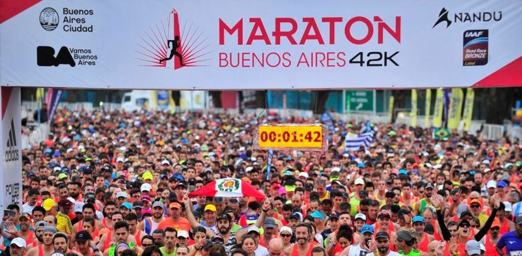 Maratón 42K de Buenos Aires. (Foto: Clarín)