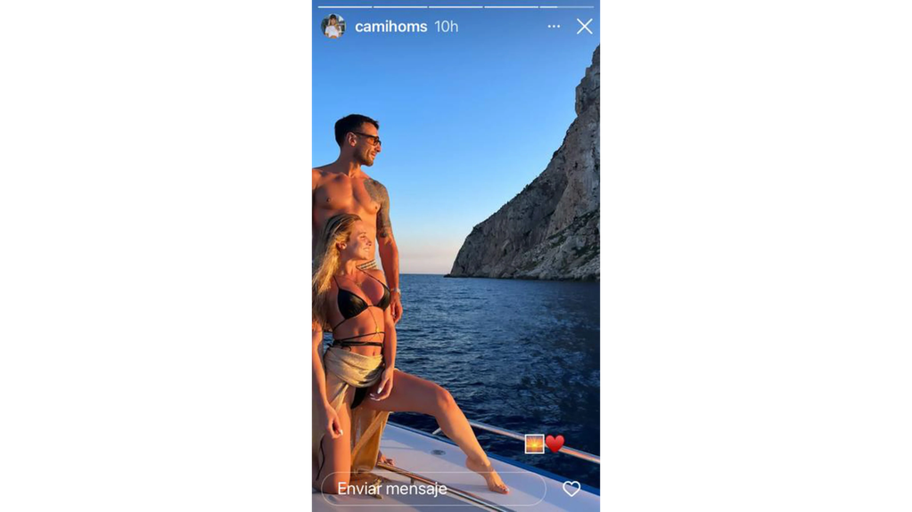 Charly y Camila en unas vacaciones en Europa.
