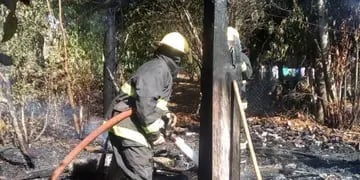 Se incendio un depósito en Garuhapé