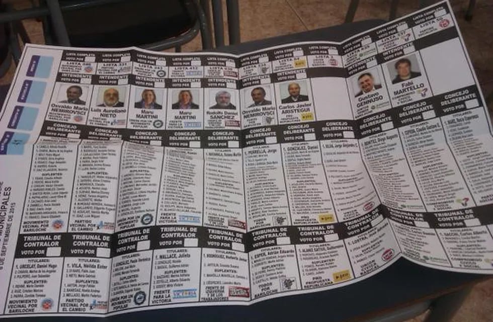 Imagen archivo. En Bariloche se vota con boleta única.