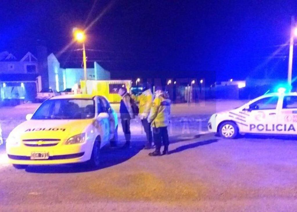 Detención en Tierra del Fuego por violar cuarentena. Fotos: Resumen policial.