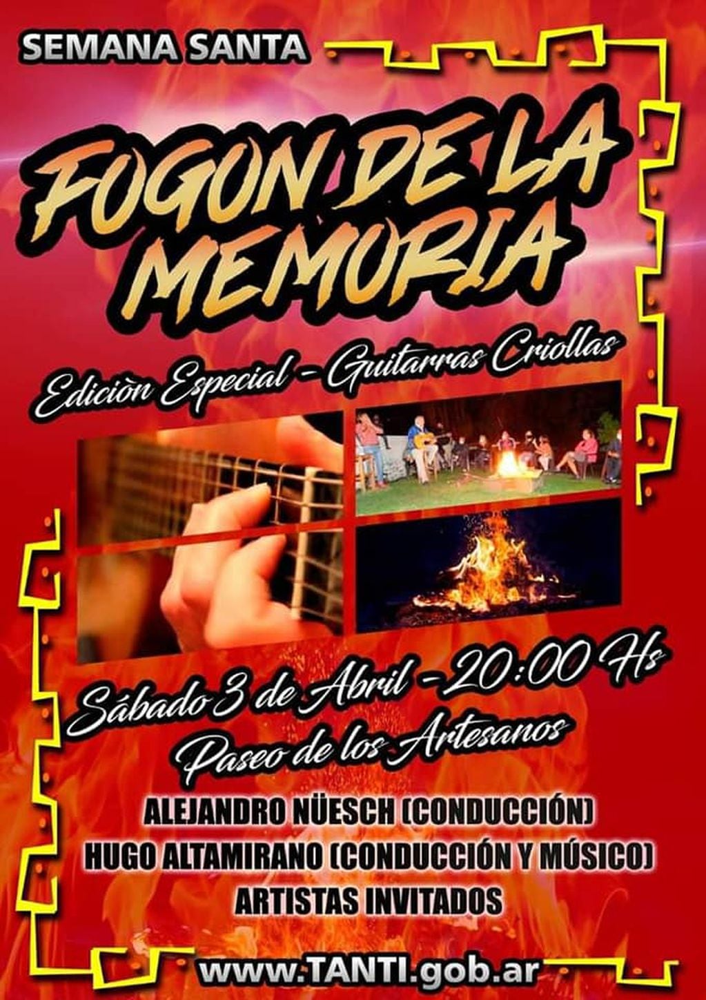 "Fogón de la Memoria" en Tanti. Semana Santa 2021.